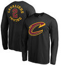 Kyrie Irving Cleveland Cavaliers Fanatics Branded Round About Name & Number Long Sleeve T-Shirt - Black