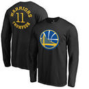 Klay Thompson Golden State Warriors Fanatics Branded Round About Name & Number Long Sleeve T-Shirt - Black