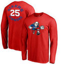 Ben Simmons Philadelphia 76ers Fanatics Branded Round About Name & Number Long Sleeve T-Shirt - Red