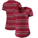 Oklahoma Sooners Women's Striped Tailgate T-Shirt - Crimson