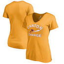 Canton Charge Fanatics Branded Women's Overtime V-Neck T-Shirt - Gold