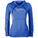 New York Rangers Antigua Women's Fashion Rundown Pullover Hoodie - Heathered Blue