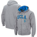 UCLA Bruins Arch & Logo Tackle Twill Full-Zip Hoodie – Gray
