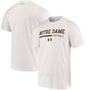 Notre Dame Fighting Irish Under Armour Football Sideline Tech Performance T-Shirt - White