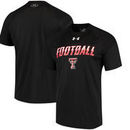 Texas Tech Red Raiders Under Armour Football Sideline Tech Performance T-Shirt - Black