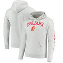 USC Trojans Arch Over Logo 2 Hit Pullover Hoodie – Gray