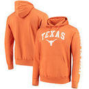 Texas Longhorns Arch Over Logo 2 Hit Pullover Hoodie – Texas Orange