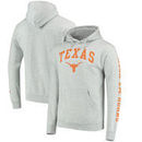 Texas Longhorns Arch Over Logo 2 Hit Pullover Hoodie – Gray
