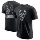 Giannis Antetokounmpo Milwaukee Bucks Jordan Brand 2018 All-Star Name & Number Performance T-Shirt - Black
