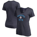 Winnipeg Jets Fanatics Branded Women's Overtime Plus Size V-Neck T-Shirt - Navy