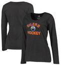 Edmonton Oilers Fanatics Branded Women's Overtime Plus Size Long Sleeve T-Shirt - Ash