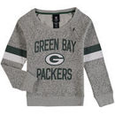 Green Bay Packers Girls Youth My City Boat Neck Pullover Sweatshirt - Gray