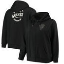 San Francisco Giants Majestic Women's Fleece Full-Zip Hoodie - Black