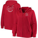 St. Louis Cardinals Majestic Women's Fleece Full-Zip Hoodie - Red