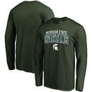 Michigan State Spartans Fanatics Branded Square Up Long Sleeve T-Shirt - Green