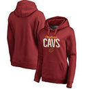 Cleveland Cavaliers Fanatics Branded Women's Nostalgia Plus-Size Pullover Hoodie - Wine