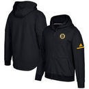 Boston Bruins adidas Authentic Pro Squad ID Full-Zip Hooded Sweatshirt – Black