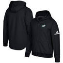 Dallas Stars adidas Authentic Pro Squad ID Full-Zip Hooded Sweatshirt – Black