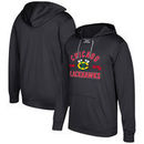 Chicago Blackhawks adidas Misconduct Performance Fleece Hooded Sweatshirt – Black