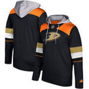 Anaheim Ducks adidas Silver Jersey Pullover Hoodie - Black
