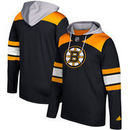 Boston Bruins adidas Silver Jersey Pullover Hoodie - Black