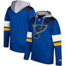 St. Louis Blues adidas Silver Jersey Pullover Hoodie - Royal