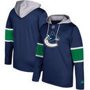 Vancouver Canucks adidas Silver Jersey Pullover Hoodie - Navy
