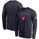 Cleveland Indians Fanatics Branded Front Line Long Sleeve T-Shirt - Navy