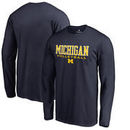 Michigan Wolverines Fanatics Branded True Sport Volleyball Long Sleeve T-Shirt - Navy