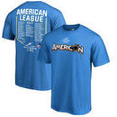 American League Fanatics Branded 2017 MLB All-Star Game Roster T-Shirt - Blue
