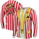 Maryland Terrapins Faux Real Apparel Faux Suit Long Sleeve Shirt - Multi