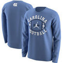 North Carolina Tar Heels Jordan Brand Football Long Sleeve T-Shirt - Carolina Blue