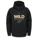 Minnesota Wild adidas Youth Player climawarm Hooded Sweatshirt – Black