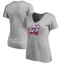 FC Dallas Fanatics Branded Women's V-Neck Pop T-Shirt - Heathered Gray