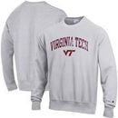 Virginia Tech Hokies Champion Reverse Weave Crewneck Sweatshirt – Gray