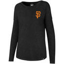 San Francisco Giants '47 Women's Courtside Long Sleeve T-Shirt - Black