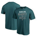 Philadelphia Eagles NFL Pro Line by Fanatics Branded Against The World T-Shirt - Midnight Green