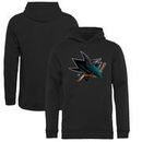 San Jose Sharks Fanatics Branded Youth Midnight Mascot II Pullover Hoodie - Black