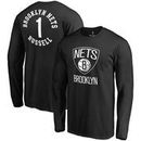 D'Angelo Russell Brooklyn Nets Fanatics Branded Round About Name & Number Long Sleeve T-Shirt - Black