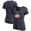 New England Revolution Fanatics Branded Women's Shielded V-Neck T-Shirt - Navy