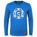Team USA Youth Snow Flake Long Sleeve T-Shirt – Blue