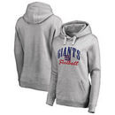 New York Giants NFL Pro Line by Fanatics Branded Women's Victory Script Pullover Hoodie - Heathered Gray