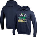 Notre Dame Fighting Irish Champion Football Drop Powerblend Pullover Hoodie - Navy