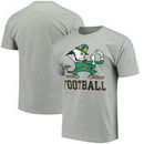 Notre Dame Fighting Irish Champion Football Drop T-Shirt - Gray