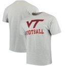 Virginia Tech Hokies Champion Football Drop T-Shirt - Gray