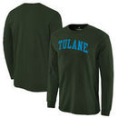 Tulane Green Wave Fanatics Branded Basic Arch Long Sleeve Expansion T-Shirt - Green
