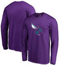 Charlotte Hornets Fanatics Branded Alternate Logo Long Sleeve T-Shirt - Purple