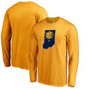 Indiana Pacers Fanatics Branded Alternate Logo Long Sleeve T-Shirt - Gold