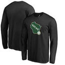 Milwaukee Bucks Fanatics Branded Alternate Logo Long Sleeve T-Shirt - Black