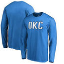 Oklahoma City Thunder Fanatics Branded Alternate Logo Long Sleeve T-Shirt - Blue